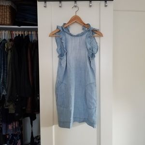 Anthro - Cloth & Stone Light Denim Chambray Dress